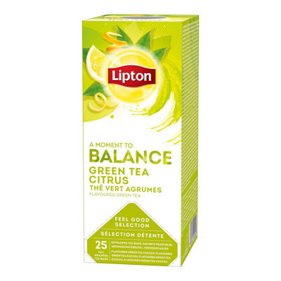 Te Lipton Grøn te Citrus 25breve/æsk