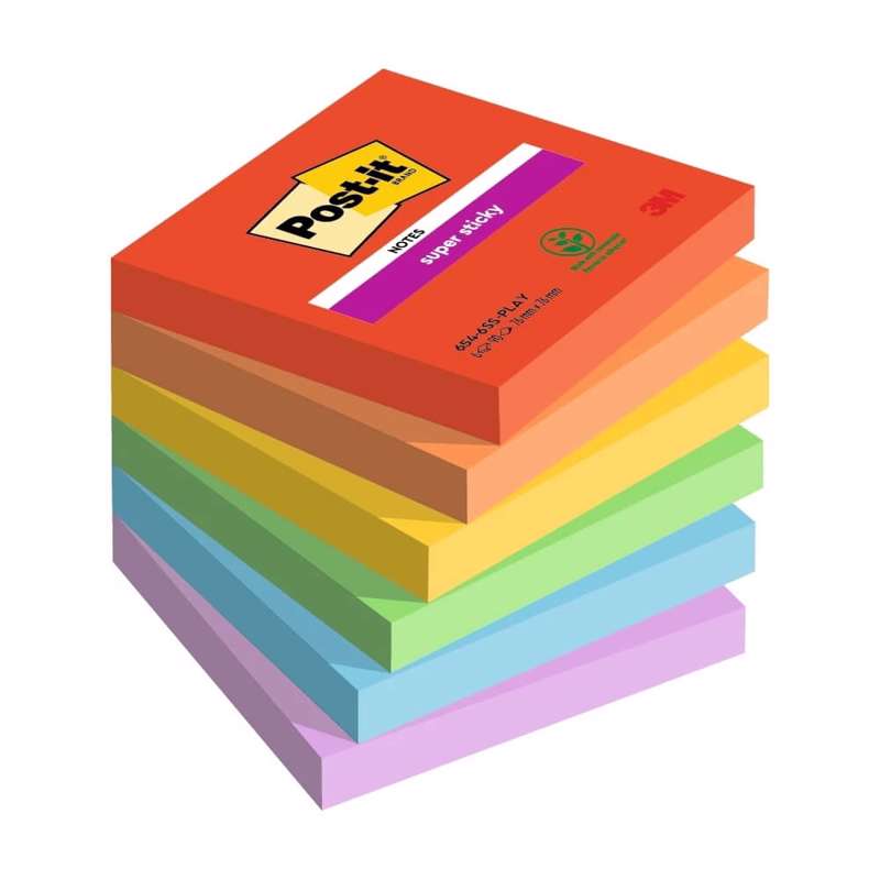 Post-it notes Super Sticky Playful Color 76x76 mm