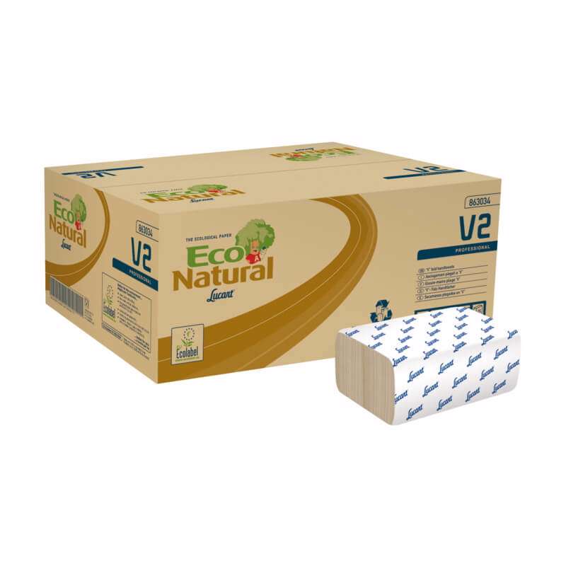 Papirhåndklæde T3 2lags multifold 21x20,8cm 10,5cm sand /190