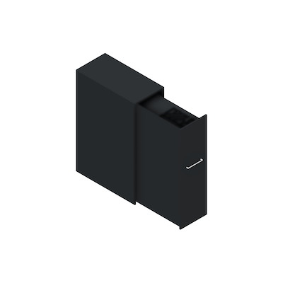 Udtræksskab Dencon Delta45 2378 120x40x80 m/bakke antracit