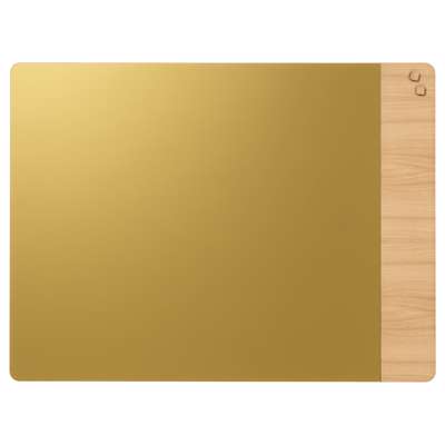 Glastavle Naga magnetisk 90x120 mat guld/egefiner