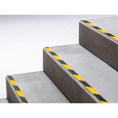 Tape Duraline Grip+ Color skridsikker 25mmx15m sort/gul