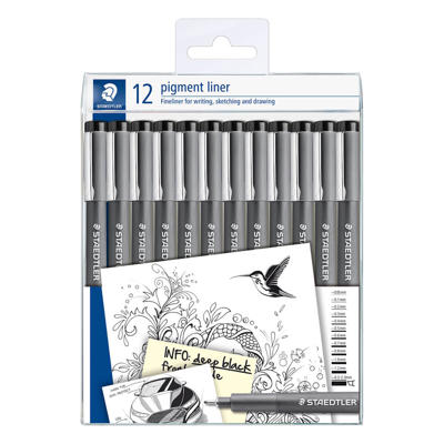 Pigmentliner STAEDTLER 308-9 TB12 0,05->2,0mm