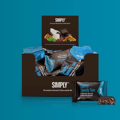 Chokolade protein Bites Simply Chocolate Speedy Tom 75 stk
