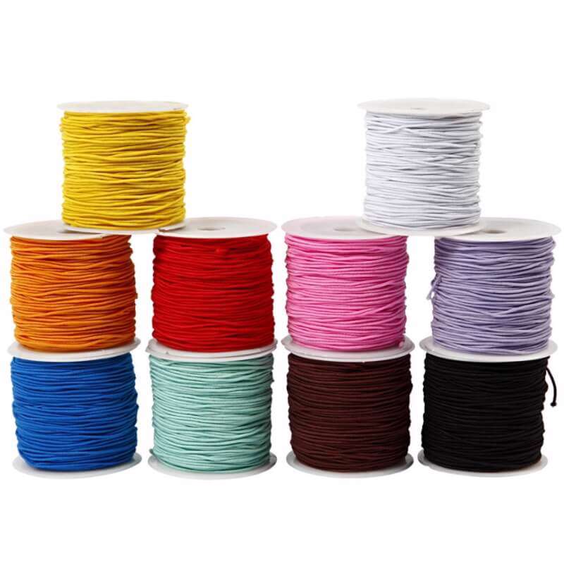 Elastiksnor Creas 10x25m 1mm ass.