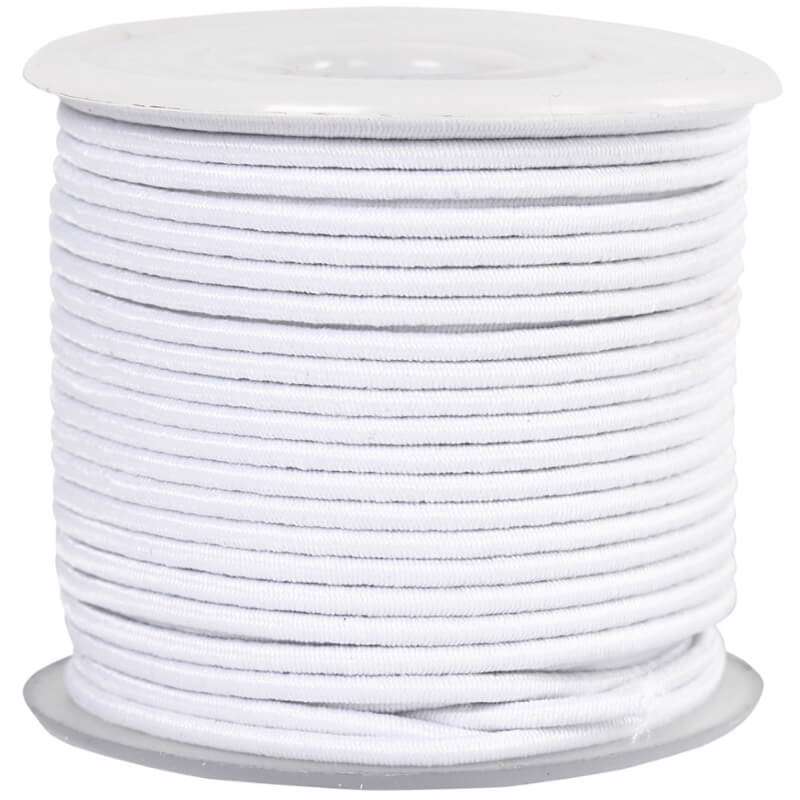 Elastiksnor Creas 2mm natur 180m