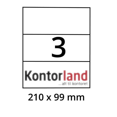 Etiket Herma label 4664 210x99mm 3stk/ark 100ark/pk