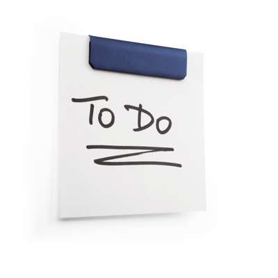 Klemme DURAFIX CLIP 60mm magnetisk selvklæb. 5 stk/pk blå