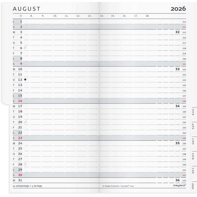 Index Planner månedskalender REFILL + tlf.reg. 2026
