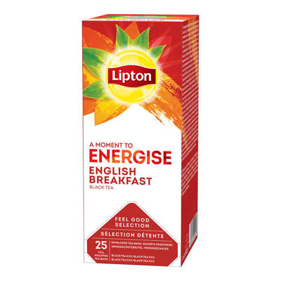Te Lipton English Breakfast 25breve/æsk 6æsk/kar