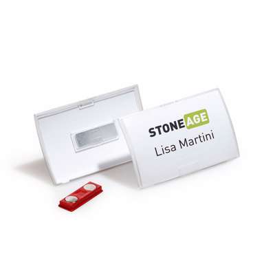 Navneskilt CLICK FOLD m/magnet 54x90 10stk/pk