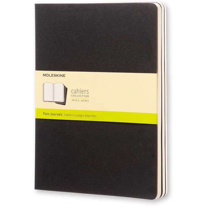 Notesbog Moleskine Cahier Journal ulin. XL 19x25cm sort /3