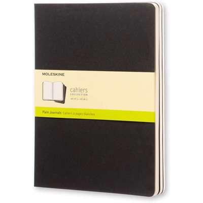 Notesbog Moleskine Cahier Journal ulin. XL 19x25cm sort /3