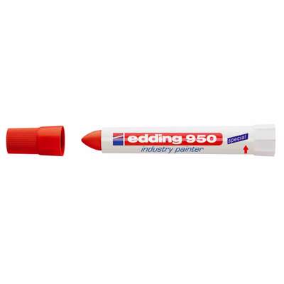 Marker Edding 950 rød perm. rød 10mm 10stk/pk