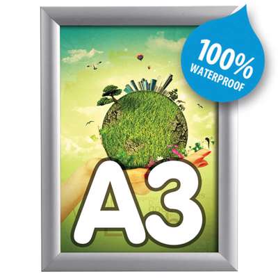 Snapramme TWIN Light A3 vandtæt alu