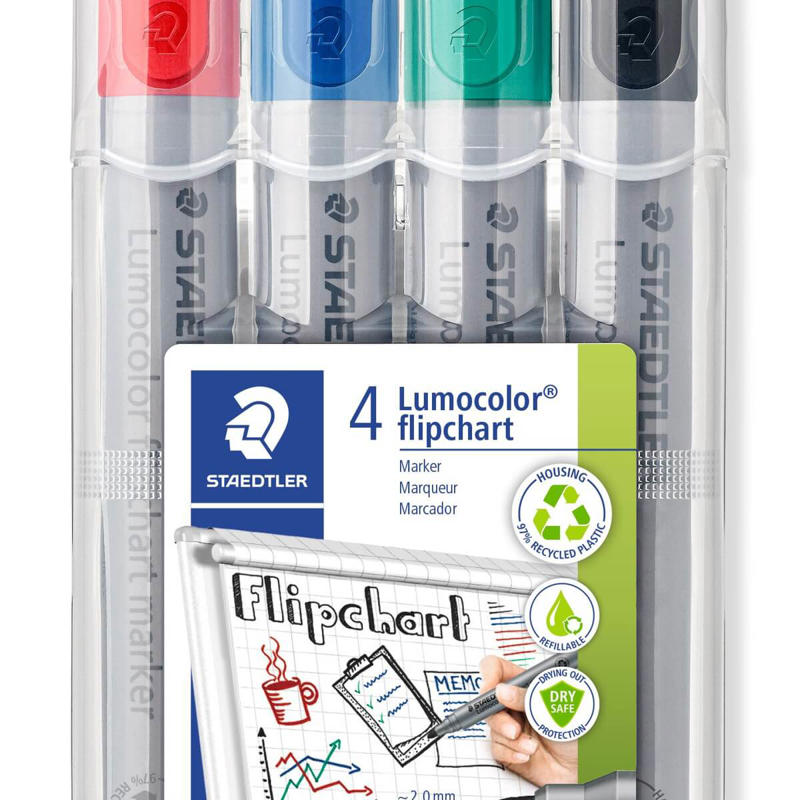 Flipchart marker Staedtler Lumocolor 356 WP4 ass