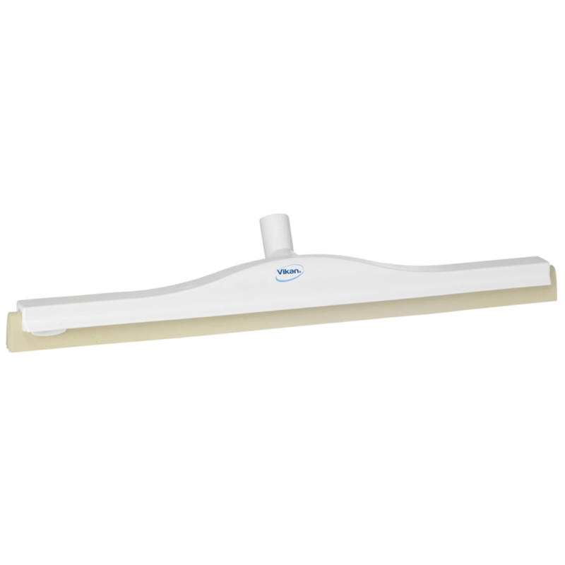 Gulvskraber Vikan 60cm plast cel.gum m/drejeled db blad hvid