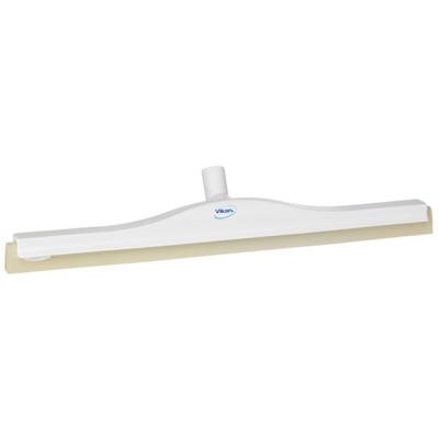 Gulvskraber Vikan 60cm plast cel.gum m/drejeled db blad hvid