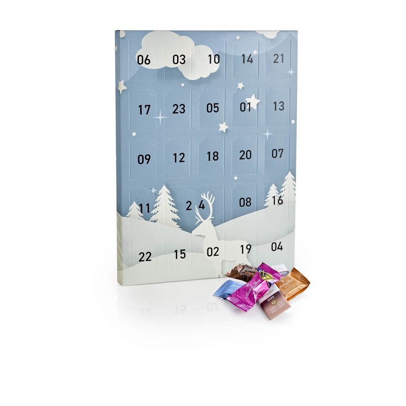 Julekalender 2026 Rensdyr Anthon Berg m/24 låger 250 g
