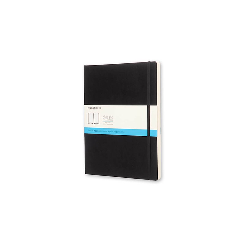 Notesbog Moleskine Classic soft dotted XL 19x25cm sort