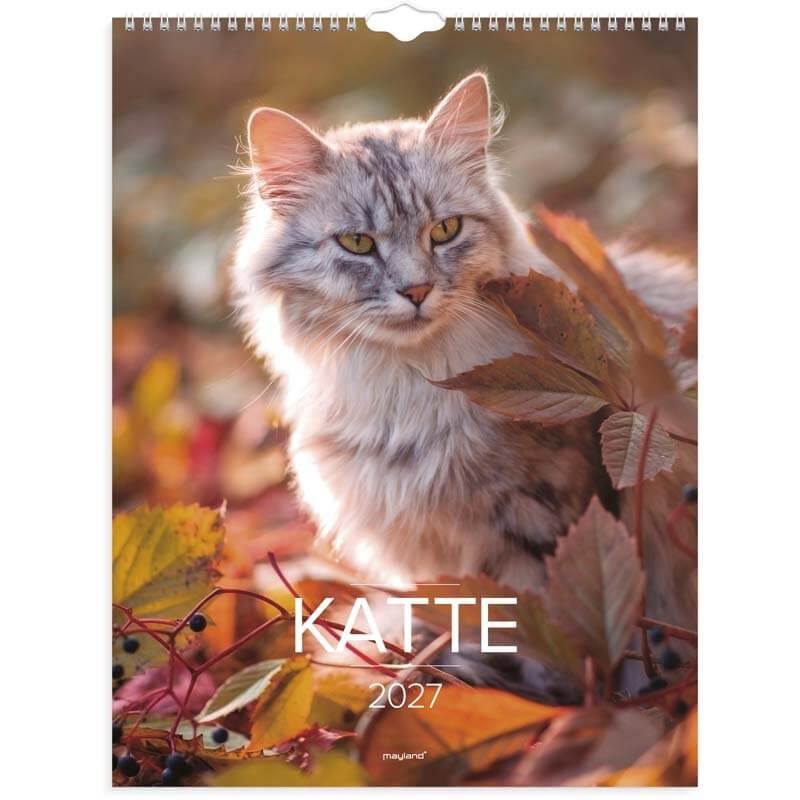 Vægkalender Katte 2027 Mayland