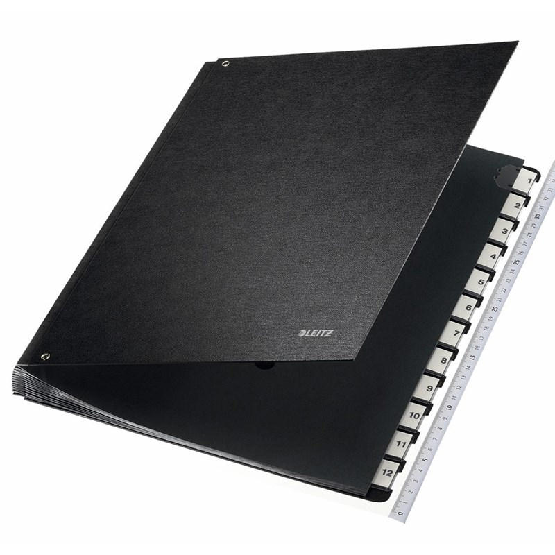 Sorteringsmappe Leitz 12 rum sort 1-12