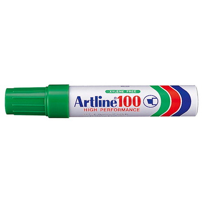 Marker Artline 100 permanent grøn 7-12mm