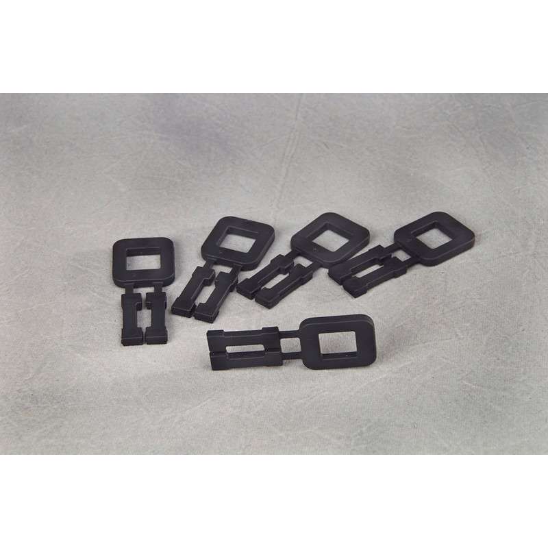 Plasthåndspænder sort til 16mm bånd 1000stk/kar