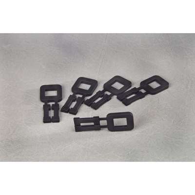 Plasthåndspænder sort til 16mm bånd 1000stk/kar