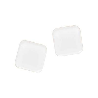 Magnet Superstærk Naga akryl 2,5x2,5cm hvid 2stk/pk