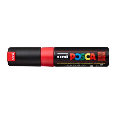 Marker Uni Posca PC-8K, fluo red