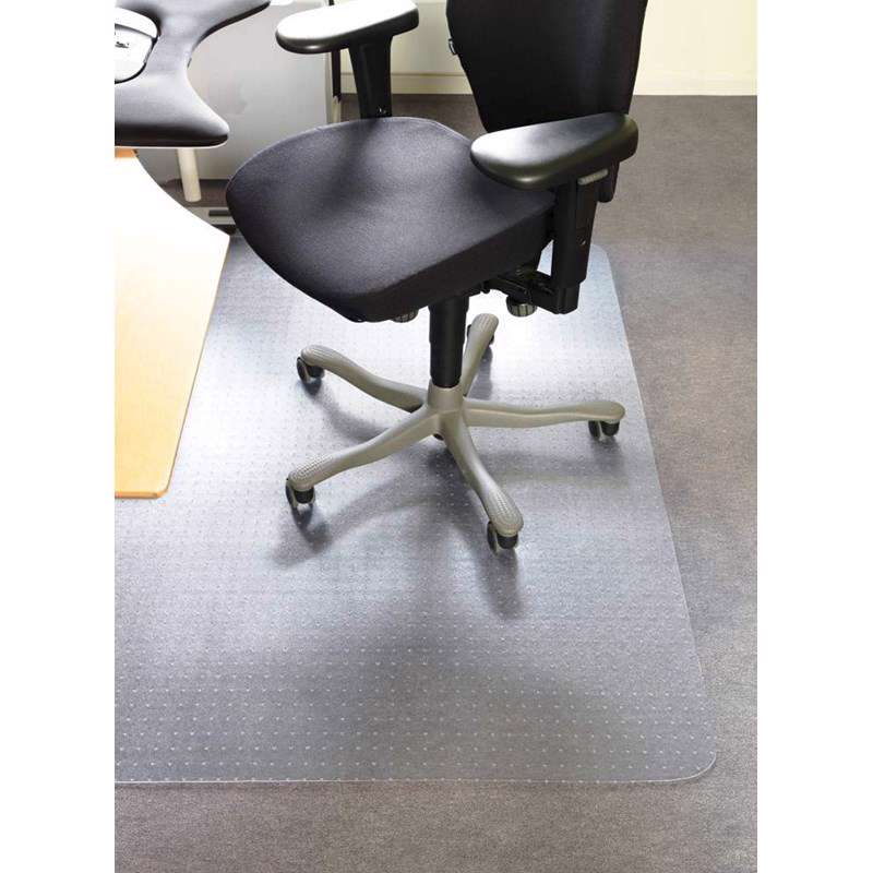 Stoleunderlag 120x200cm m/pigge m/lige kant 1,8mm