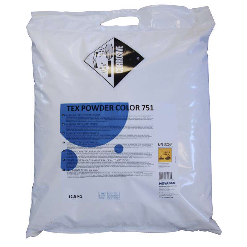Vaskepulver Tex Powder 751 t/tøjvask 12,5kg color 31162