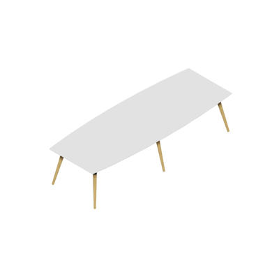 Konferencebord Dencon XL 1930 320x120 HPL hvid/eg