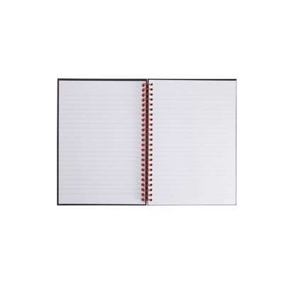 Notesbog Oxford Black n´Red A5 lin spiral 70 blade