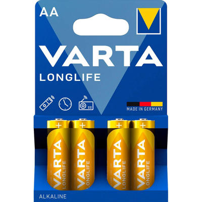 Batteri Varta Longlife AA 4stk/pak