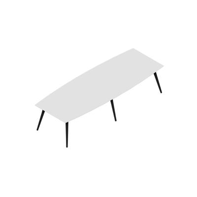 Konferencebord Dencon XL 1930 320x120 HPL hvid/sort