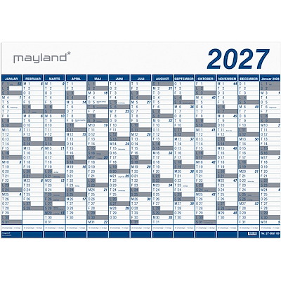 Kæmpekalender 2027 Mayland 1x13 mdr. PP-plast