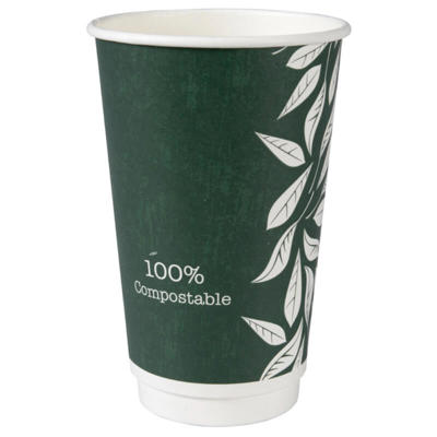 Kaffebæger 16oz Gastro-Line PLA/pap 48cl grøn /25