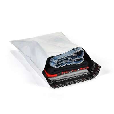 Forsendelsesposer PE hvid 400x600mm 100stk/pak returluk