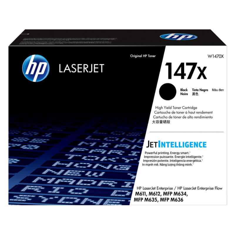 Laserpatron HP 147X t/M610/636 25,2 K sort