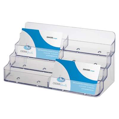 Visitkortholder plast 8-rum