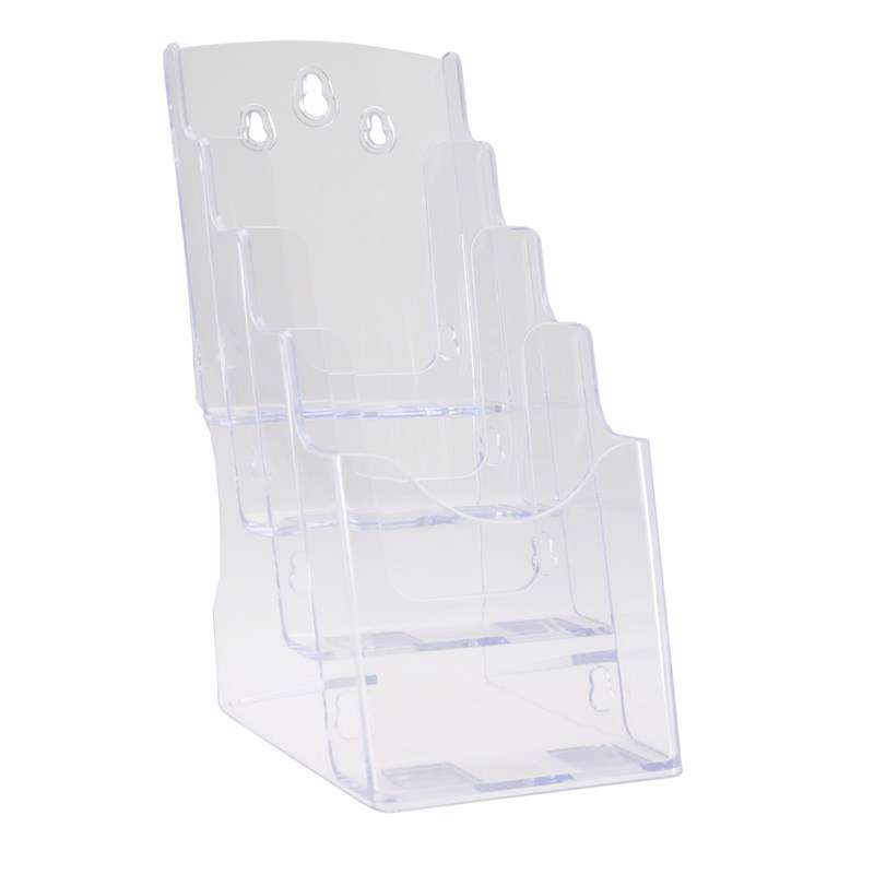 Brochureholder BNT A6 klar 4 rum t/bord