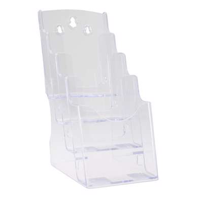 Brochureholder BNT A6 klar 4 rum t/bord