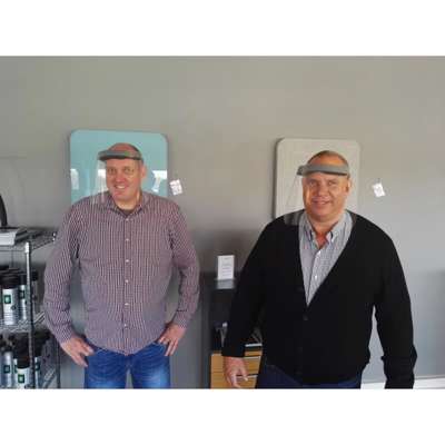 Ansigtsvisir / skærm CE-godkendt klar PET glas engangs