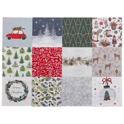 Serviet Julemotiver ass. /20 stk