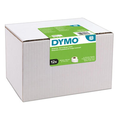 Shippinglabel DYMO hvid 54x101mm 12rl/pk
