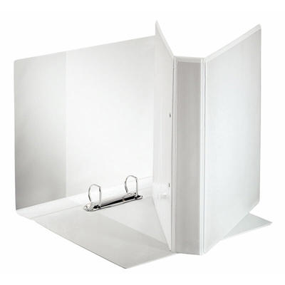 Hobbymappe Esselte Maxi hvid 30mm 2-rings 55219