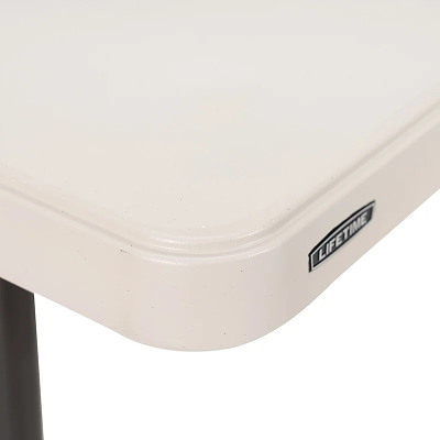 Klapbord LifeTime 122x61 højdejust. stabel, håndt. offwhite