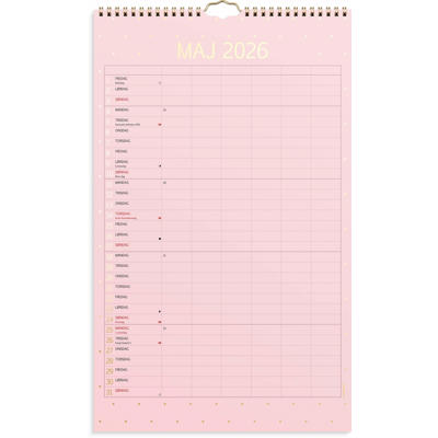 Familiekalender Color stor 2026